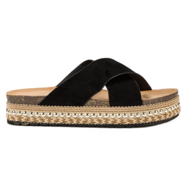 Bello Star Plattformsflipflops svart