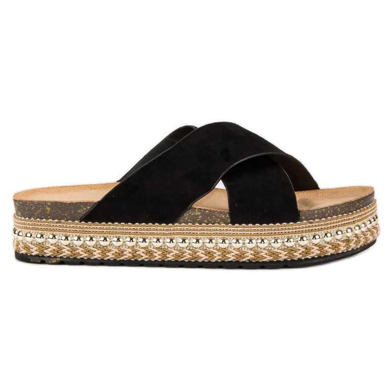 Bello Star Plattformsflipflops svart