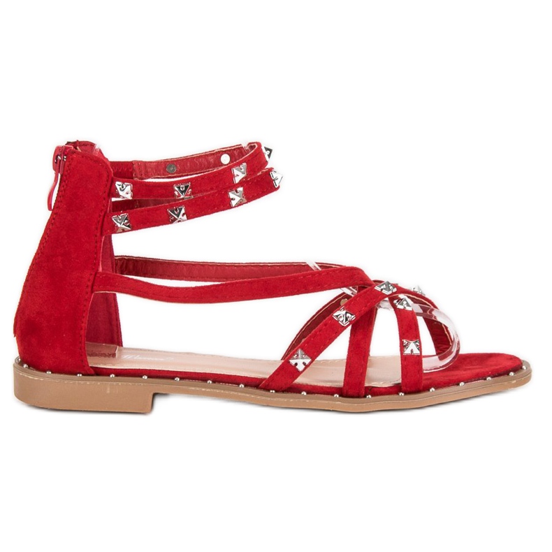 Bello Star Sandaler På Reglaget röd