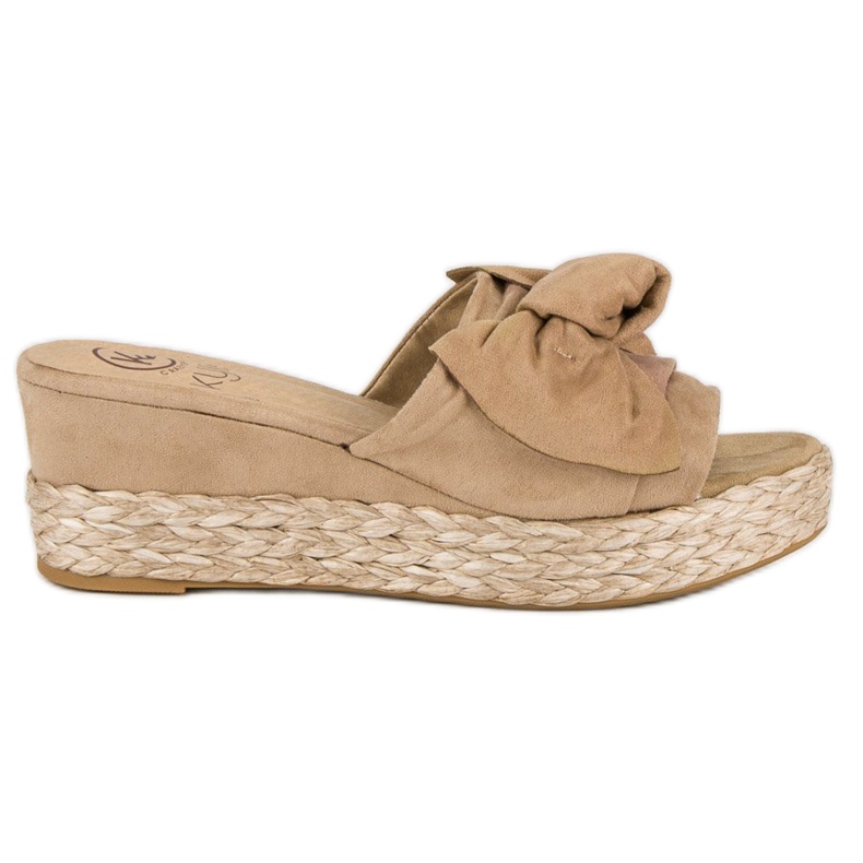 Kylie Espadrillor med rosett brun