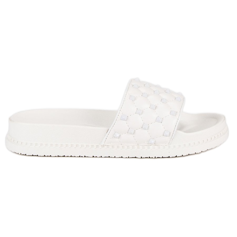 Snygga damtofflor vit