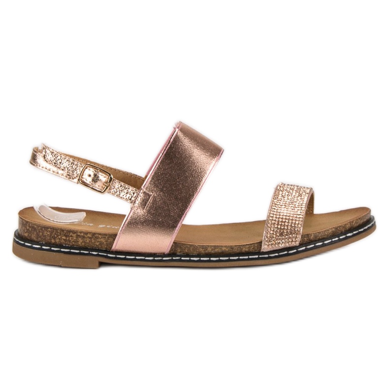 Via Giulia  Platta sandaler med spänne rosa