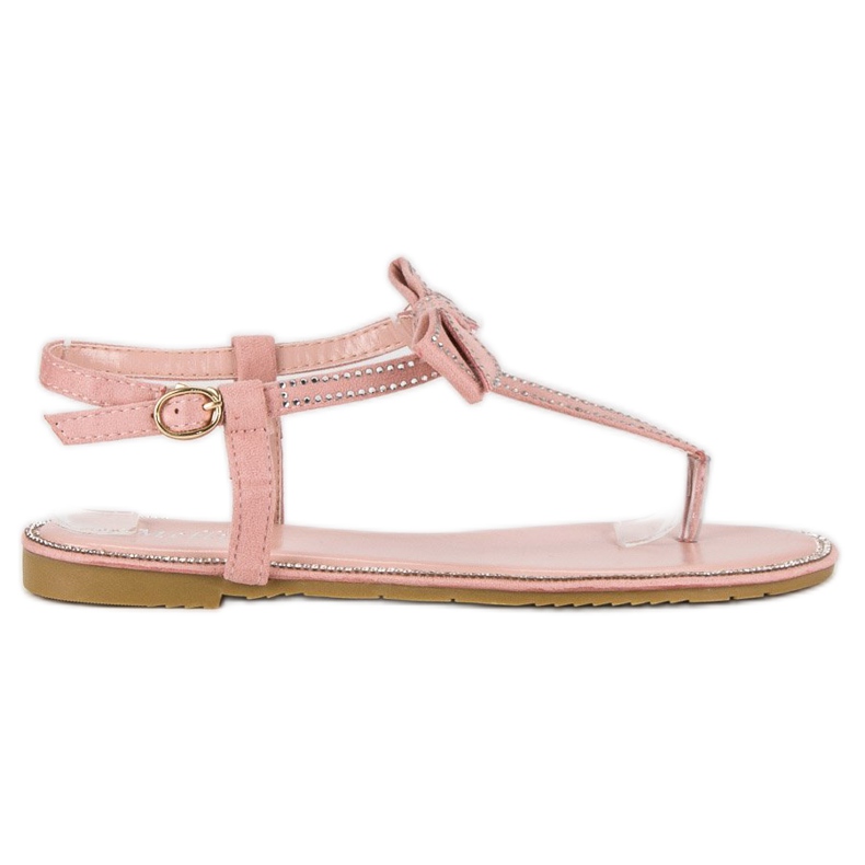Melisa Flip-flops sandaler med rosett rosa