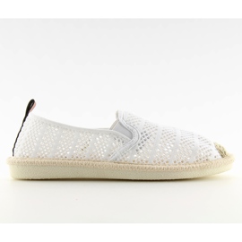 Vita mesh espadrillor F01B Vit