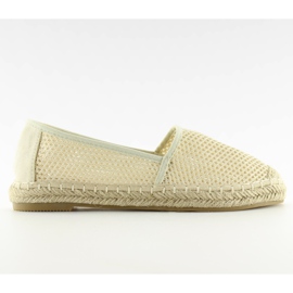 Beige mesh espadrillor MB-6461 Beige