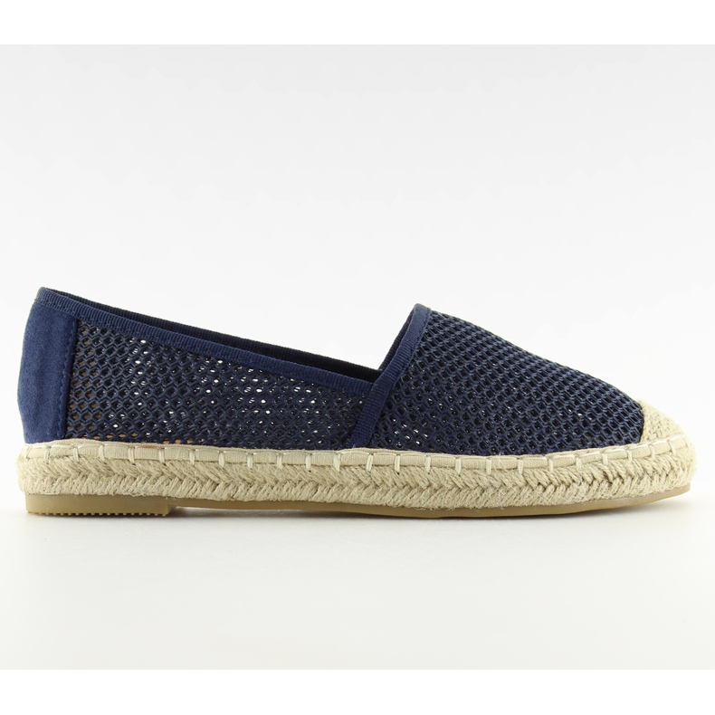 Marinblå mesh espadrillor MB-6461 Blå