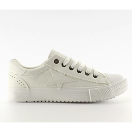 Sneakers med stjärna BL71p White Ecure vit