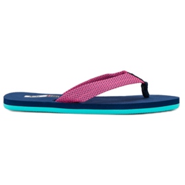 American Club Amerikanska flip flops blå rosa