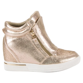 Snygga sneakers, sneakers gul mångfärgad