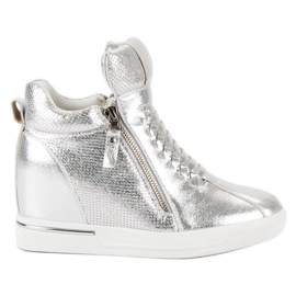 Silver sneakers grå