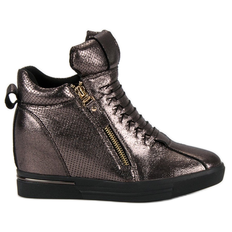 Mörkgrå sneakers mångfärgad