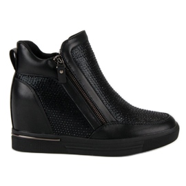 Sneakers på dragkedjan svart