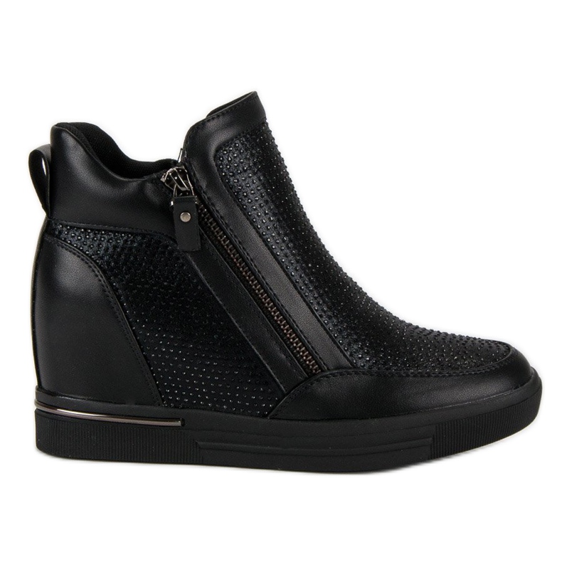 Sneakers på dragkedjan svart