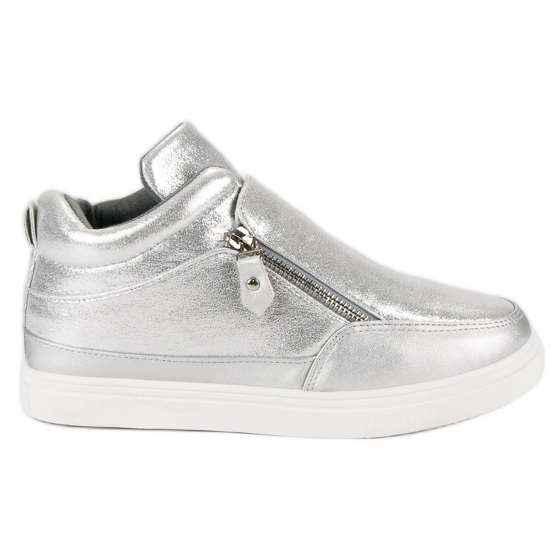 Lgm Silver Sneakers På Ett Reglage grå