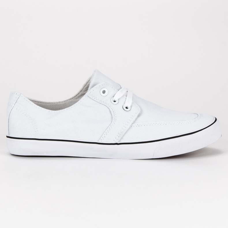 Vita knäppta sneakers