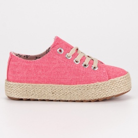 Kylie Barnskor Sneakers Espadrilles rosa