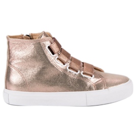 Rosa sneakers med resår