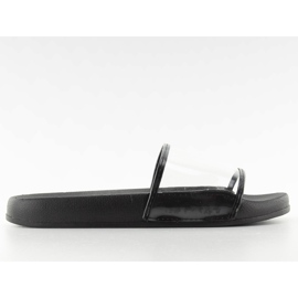 Flip-flops med en transparent rem ts168-6 svart