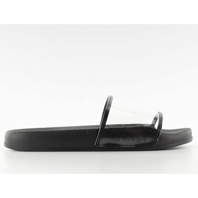 Flip-flops med en transparent rem ts168-6 svart