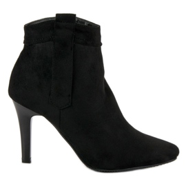 Klassiska högklackade stövlar svart