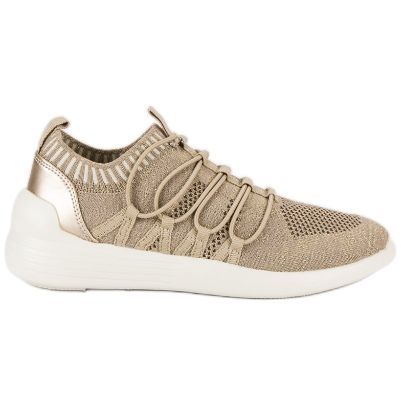 Kylie Textil Slip-On Sportskor brun gul