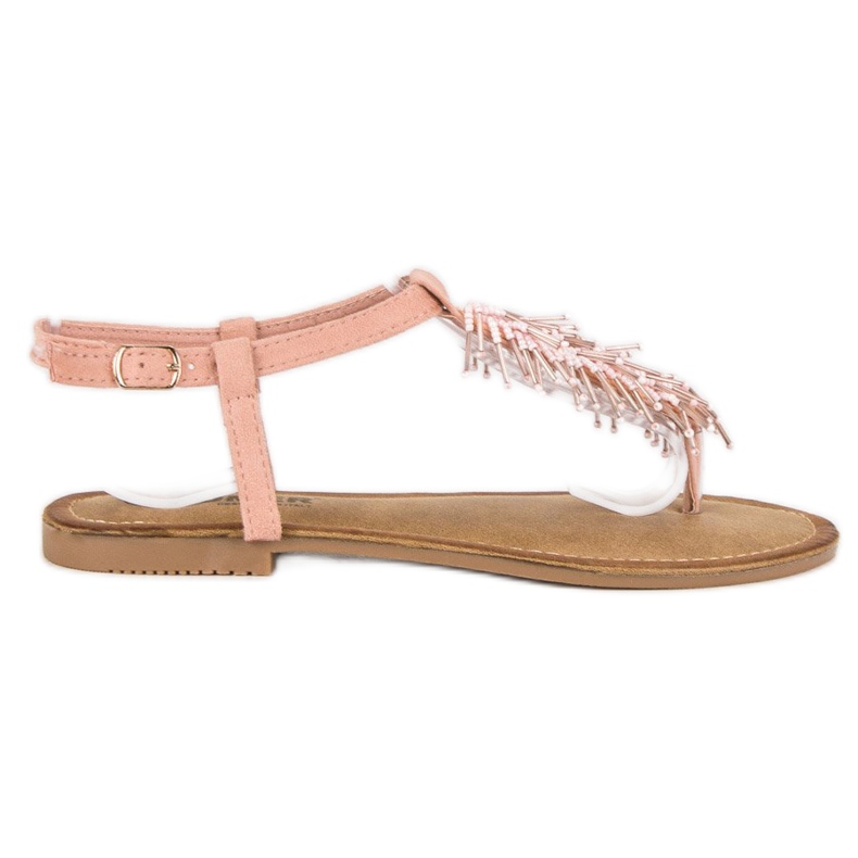 Comer Dekorativa sandaler flipflops rosa
