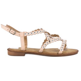 Small Swan Casual platta sandaler brun