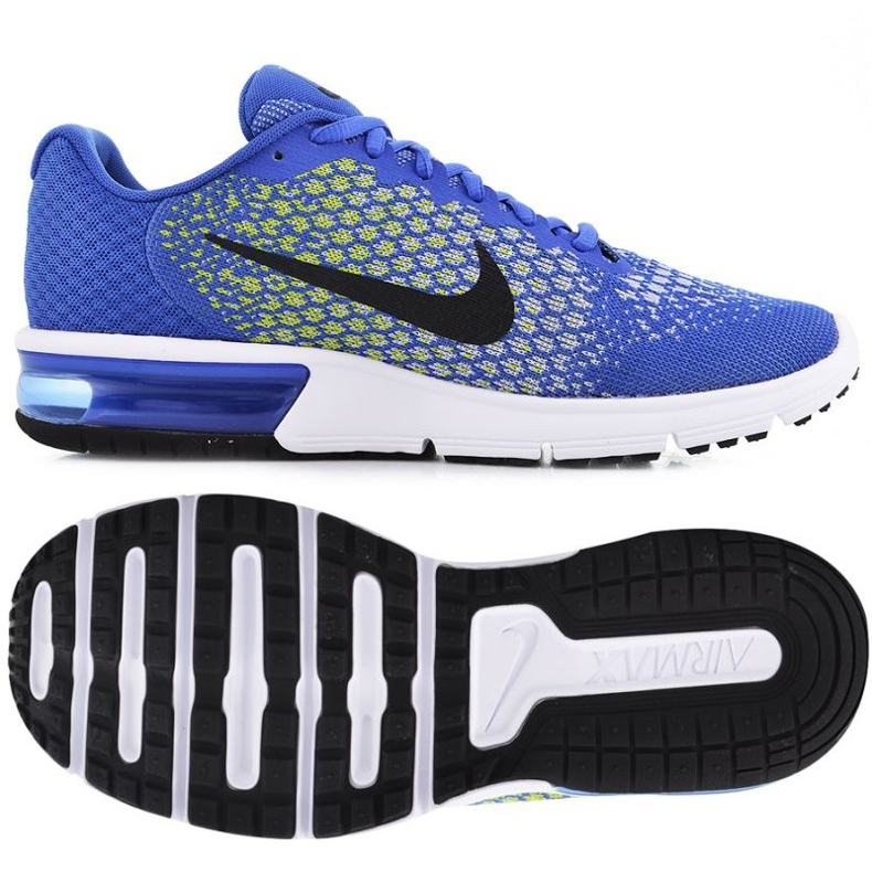 Nike Air Max Sequent 2 M 852461-401 sko blå