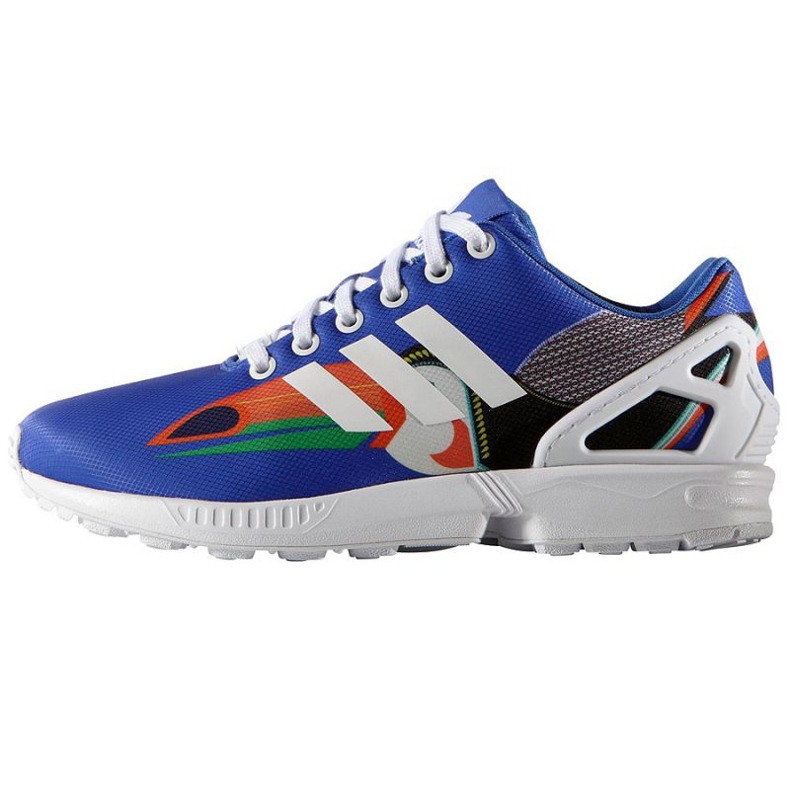 Adidas Originals Zx Flux W S75697 skor blå mångfärgad