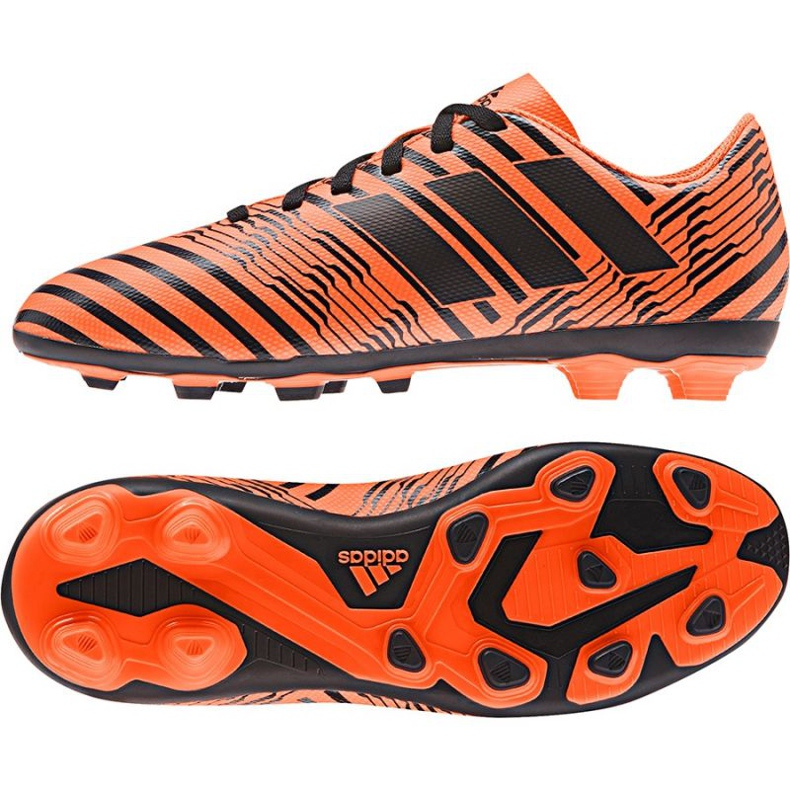 Adidas Nemeziz 17.4 FxG Jr S82460 fotbollsskor orange orange