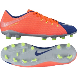 Nike Hypervenom Phelon Iii Fg M 852556-409 fotbollsskor svart, lila, orange orange