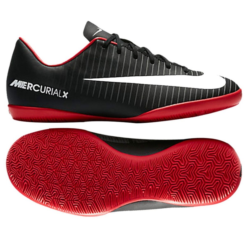 Inomhusskor Nike Mercurial Vapor Xi Ic Jr 831947-002 svart svart