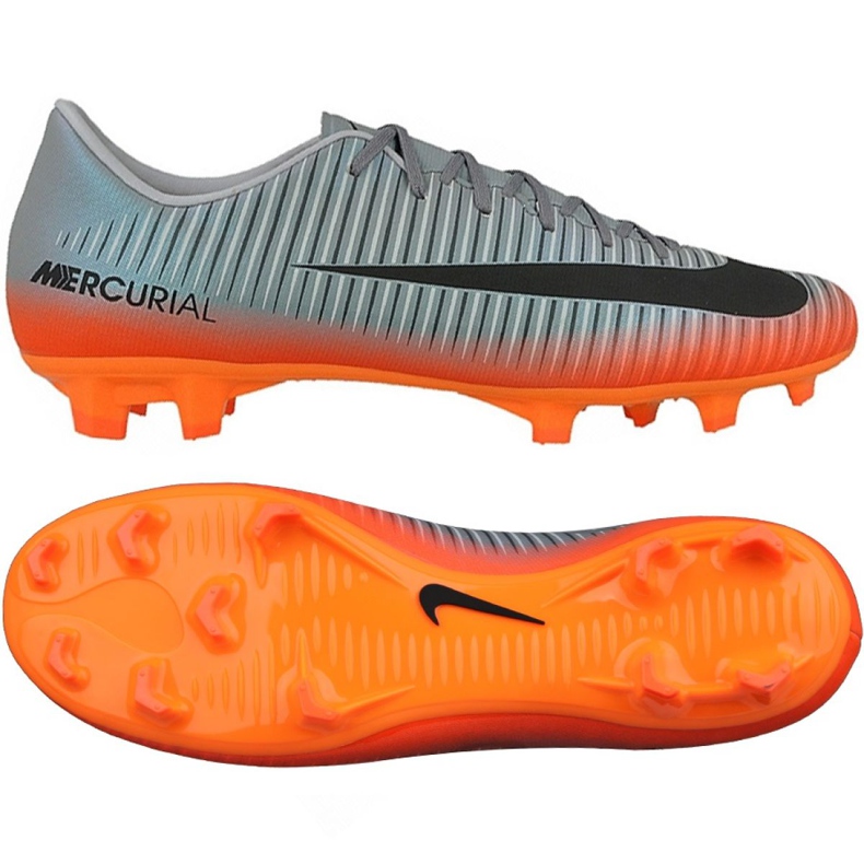Nike Mercurial Victory Vi CR7 Fg M 852528-001 fotbollsskor mångfärgad grå