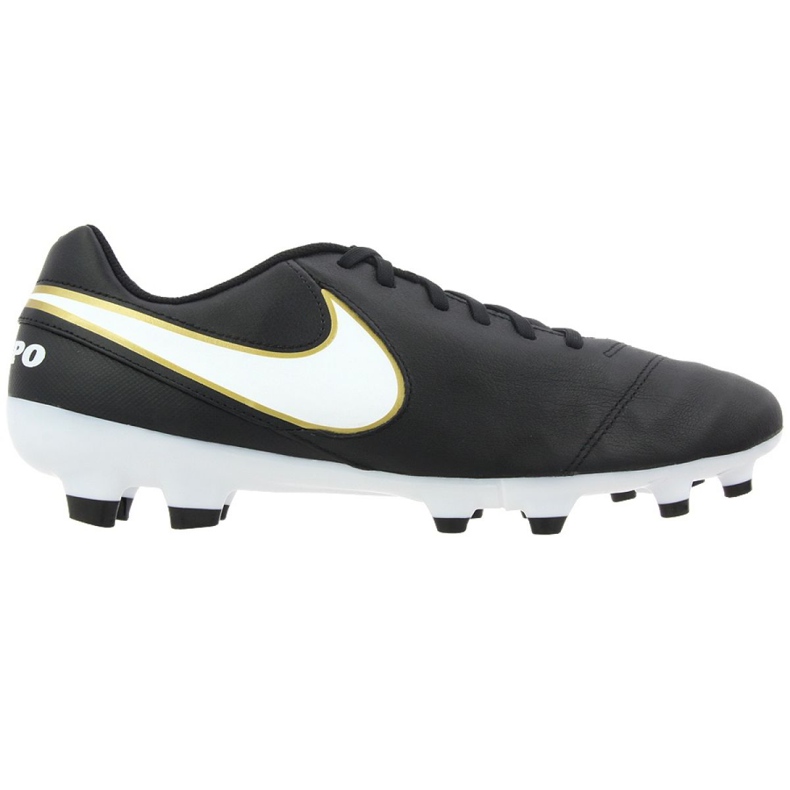 Nike Tiempo Genio Ii Leather Fg M 819213-010 fotbollsskor svart svart