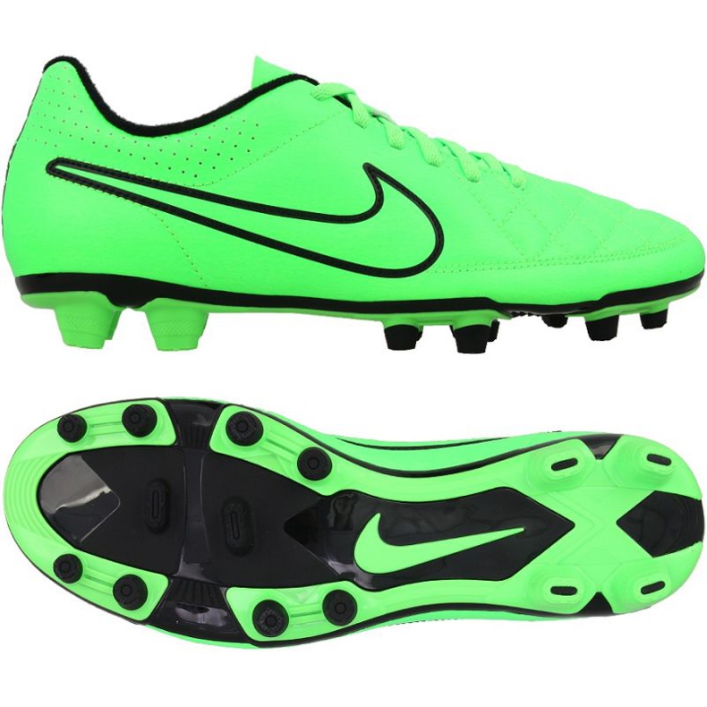 Nike Tiempo Rio Fg M fotbollsskor grön