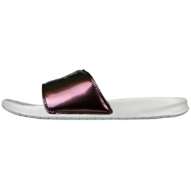 Tofflor Nike Sportswear Benassi Gör det bara Skriv ut W 618919-013 beige brun