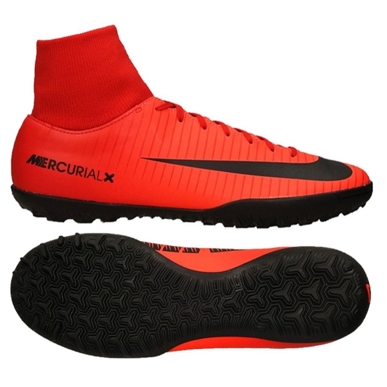 Nike MercurialX Victory Vi Df Tf M 903614-616 fotbollsskor röd röd