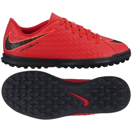 Nike HypervenomX Phade III TF Jr 852585-616 fotbollsskor röd