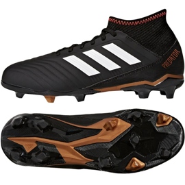 Adidas Predator 18.3 FG Jr CP9010 fotbollsskor svart