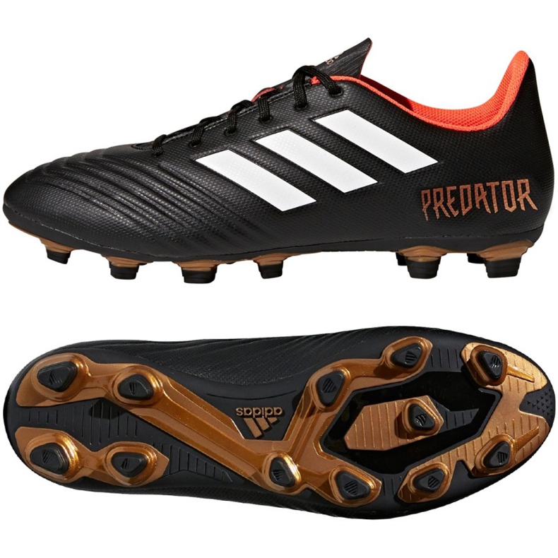 Adidas Predator 18.4 FxG M CP9265 fotbollsskor svart svart