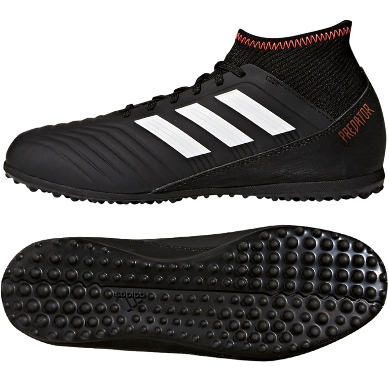 Adidas Predator Tango 18.3 Tf Jr CP9039 fotbollsskor svart svart