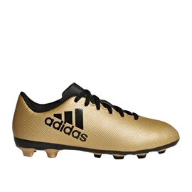 Adidas X 17.4 FxG Jr CP9013 fotbollsskor gyllene