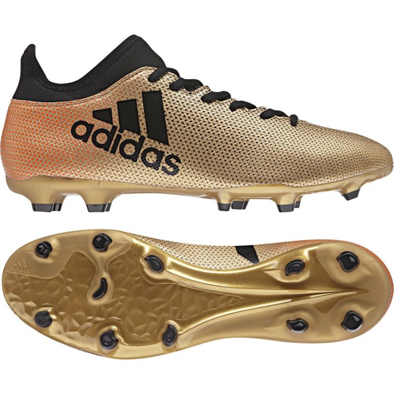 Adidas X 17.3 Fg M CP9190 fotbollsskor mångfärgad mångfärgad