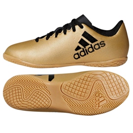 Inomhusskor adidas X Tango 17.4 In Jr CP9052 gyllene