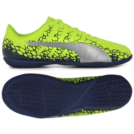 Puma Evo Power Vigor 4 Graph It Jr 104467 02 fotbollsskor gul mångfärgad