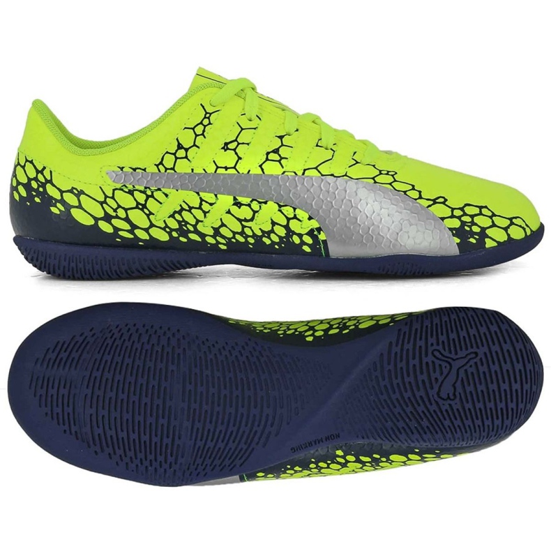 Puma Evo Power Vigor 4 Graph It Jr 104467 02 fotbollsskor gul mångfärgad