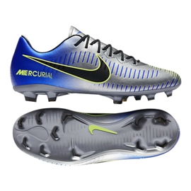 Nike Mercurial Vapor Xi Neymar Fg Jr 940855-407 fotbollsskor mångfärgad blå