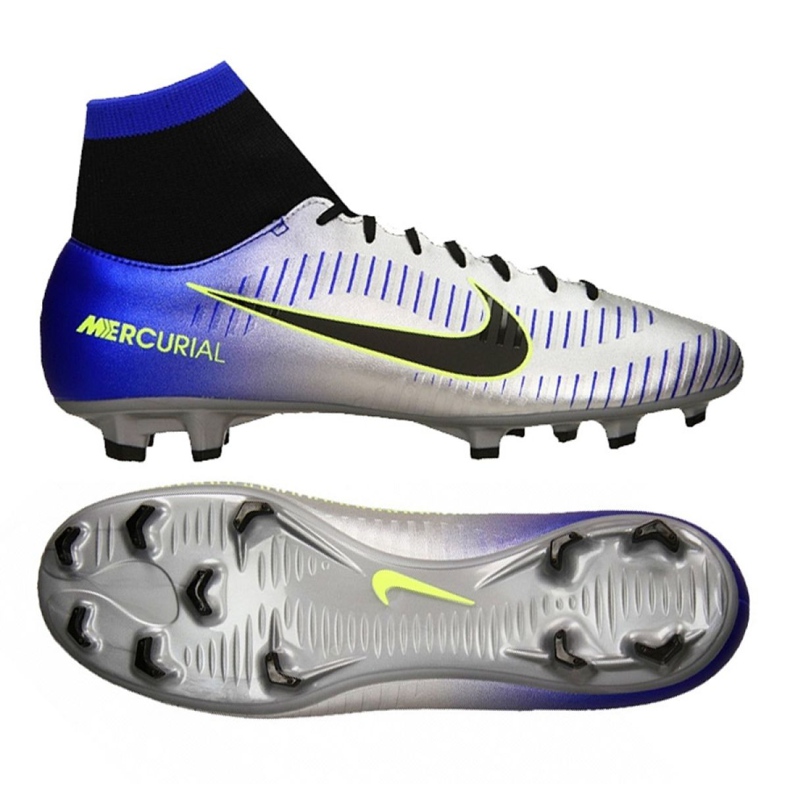 Nike Mercurial Victory Vi Df Fg Neymar M 921506-407 fotbollsskor mångfärgad silver-