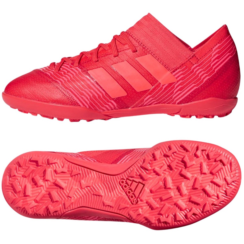 Adidas Nemeziz Tango 17.3 Tf Jr CP9238 fotbollsskor mångfärgad röd