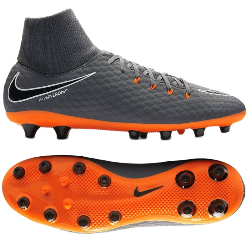 Nike Hypervenom Phantom 3 fotbollsskor grå